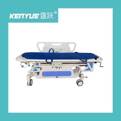 購入 車輪が付いている病院のための贅沢な油圧緊急の伸張器のトロリー オンライン製造