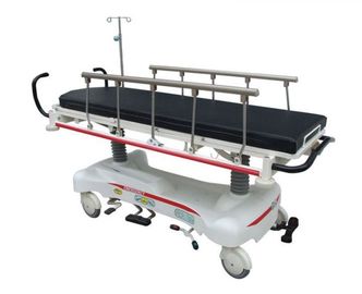 購入 鋼鉄黒い病院の4つの足車と取り外し可能なデラックスな伸張器のカート オンライン製造