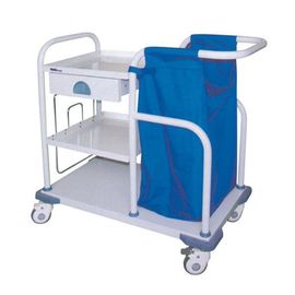購入 吹きかかるホテルの病院の炭素鋼のための医療機器のトロリーを集める洗濯 オンライン製造