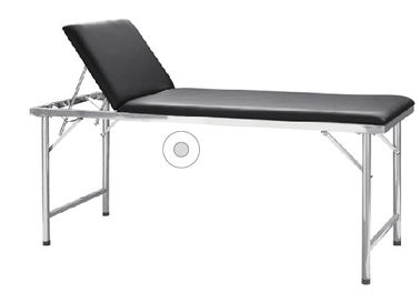 購入 黒いマットレスの身体検査のソファ、調節可能な病院の検査のベッド オンライン製造