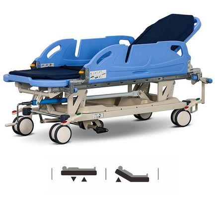 購入 緊急のPatientTransfer CartRotatingの側面柵の中央足車150mmの忍耐強い移動の伸張器 オンライン製造