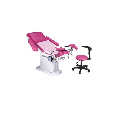 購入 病院のピンクの電気Gynaecの検査のテーブルのランプが付いているObstetric tableDeliveryのベッド オンライン製造