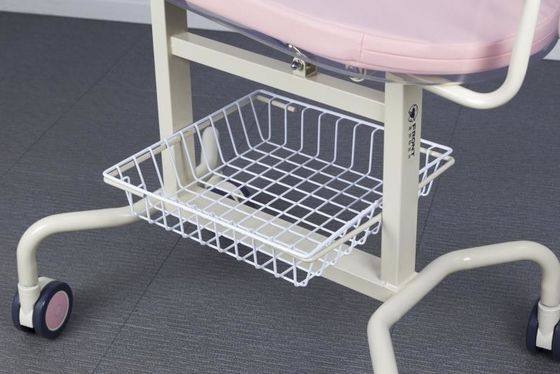 輸入されたABS洗面器の病院の赤ん坊のまぐさ桶4 PCSの中央制御の足車