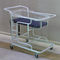 移動式調節可能な角度の透明な赤ん坊の洗面器の病院の幼児ベッド
