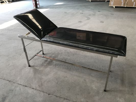 黒い病院のあと振れ止めの調節可能な金属の検査のテーブル