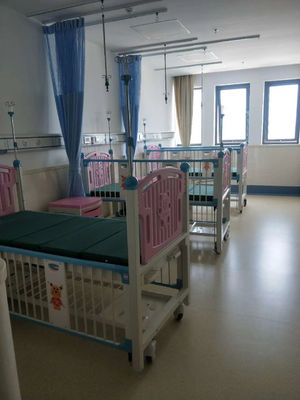 Two Crank Adjustable Backrest Hospital Baby Crib