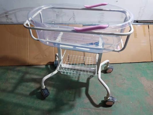 ハンドルの良質のスポンジのパッドの病院のベビー ベッドを調節するABS赤ん坊の洗面器の角度