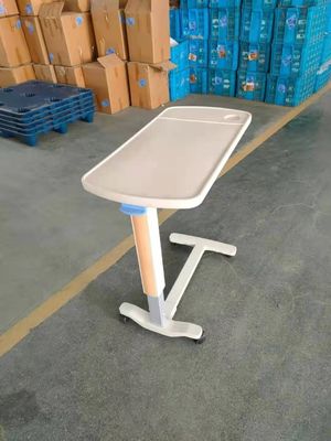 高さ調節の病院用ベッドの付属品の病院の調節可能なベッドのテーブル