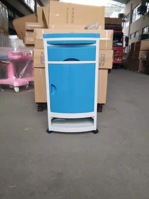 区部屋の病院のABSフィートBuleが付いている物質的な枕元のキャビネット