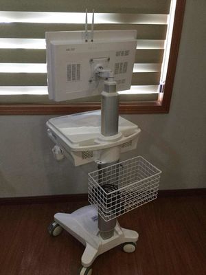 電気で調節可能な高さの病院のラップトップ コンピュータ ワークステーション トロリー