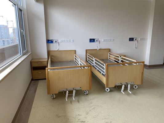 2つの機能の手動病院用ベッドの世帯の看護のsickbedは家のベッドを気遣う