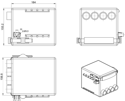 ABS 36VDC医学のベッドのための軽量線形アクチュエーター コントローラーSMPS